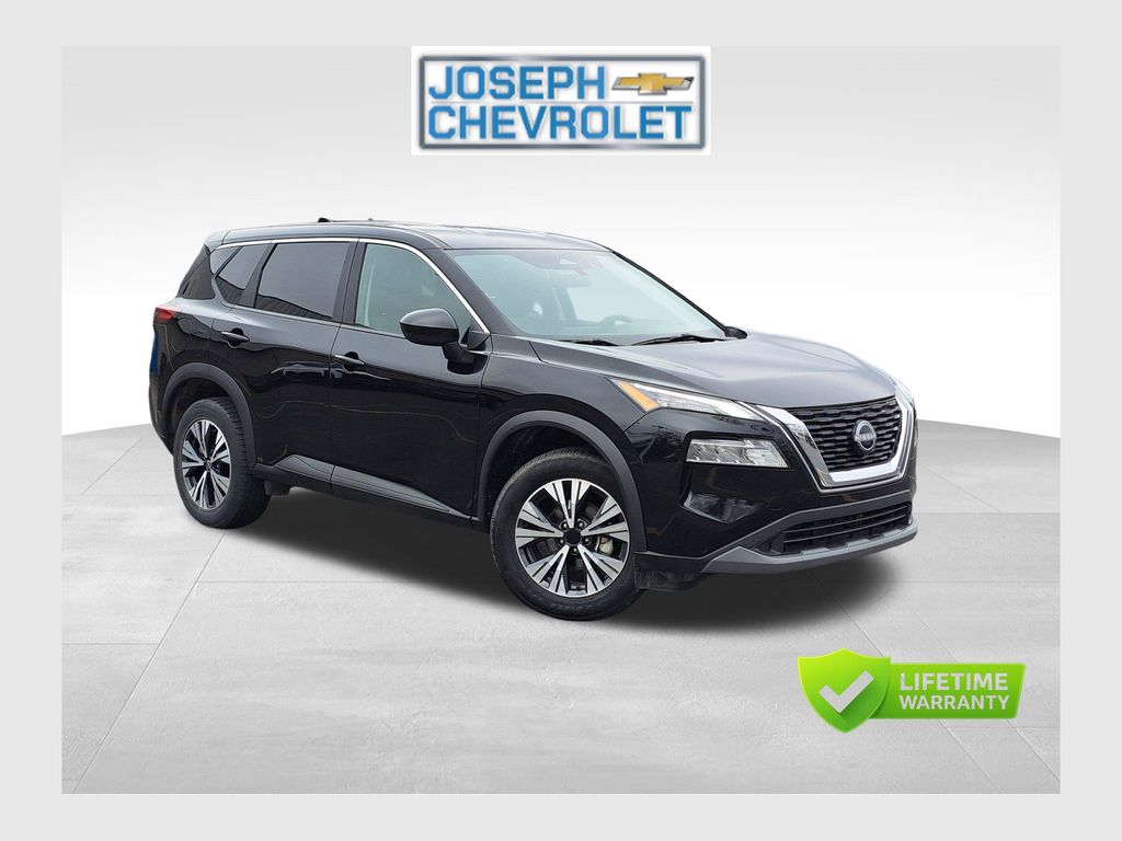 Super Black 2023 Nissan Rogue SV AWD SUV / Crossover All-Wheel Drive Continuously Variable Transmission