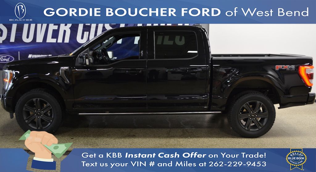 Certified Used 2023 Agate Black Metallic Ford Lariat image 2