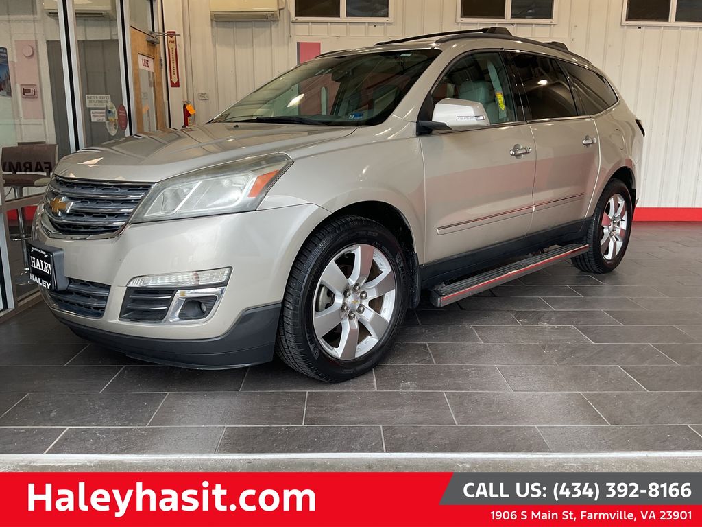 Champagne Silver Metallic 2013 Chevrolet Traverse SUV / Crossover All-Wheel Drive 6-Speed Automatic