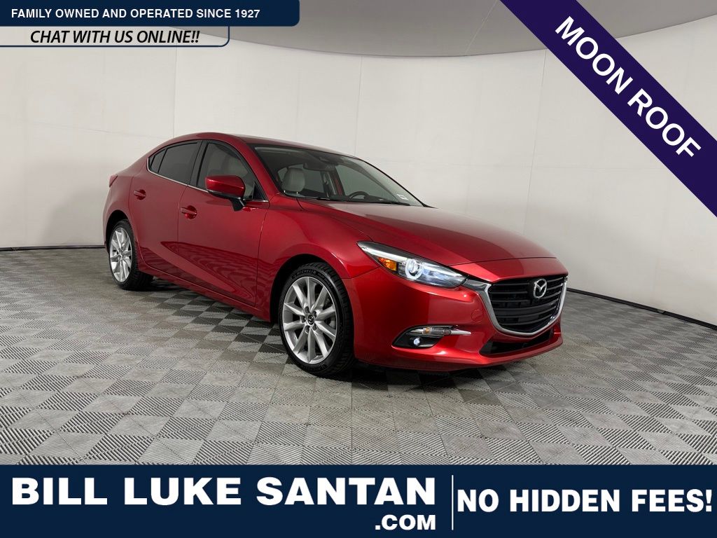 Soul Red Metallic 2017 Mazda MAZDA3 Grand Touring Sedan Front-Wheel Drive 6-Speed Automatic