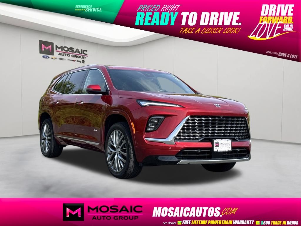 Cherry Red Tintcoat 2025 Buick Enclave SUV / Crossover Four-Wheel Drive 8-Speed Automatic