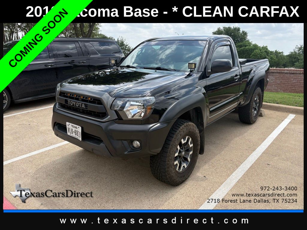 Black 2013 Toyota Tacoma Regular Cab 4WD Pickup Truck Four-Wheel Drive 4-Speed Automatic Overdrive