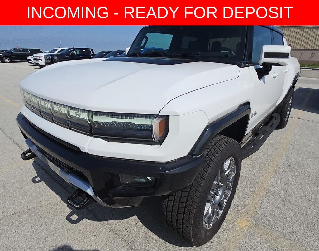 Interstellar White 2025 GMC Hummer EV Pickup Pickup Truck All-Wheel Drive 1-Speed Automatic