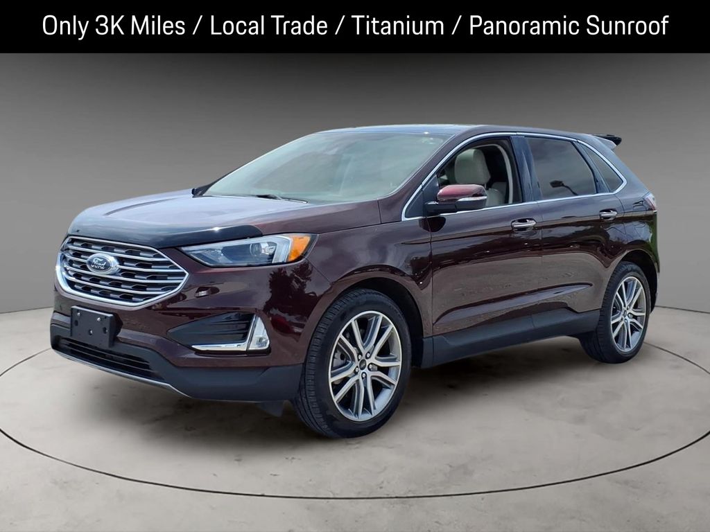 Red (Burgundy Velvet Metallic Tinted Clearcoat) 2024 Ford Edge Titanium AWD SUV / Crossover All-Wheel Drive 8-Speed Automatic