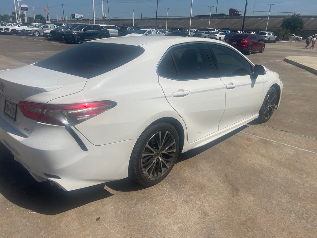 2018 Toyota Camry SE White at Joe Myers Mazda Kia