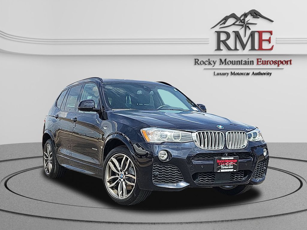 Carbon Black Metallic 2017 BMW X3 xDrive28i AWD SUV / Crossover All-Wheel Drive 8-Speed Automatic