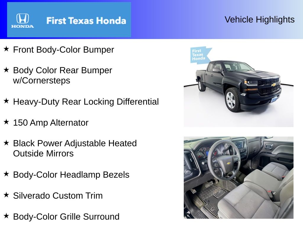 Used Car 2016 Chevrolet Silverado 1500  Custom For Sale Under $20,000 In Austin, Texas