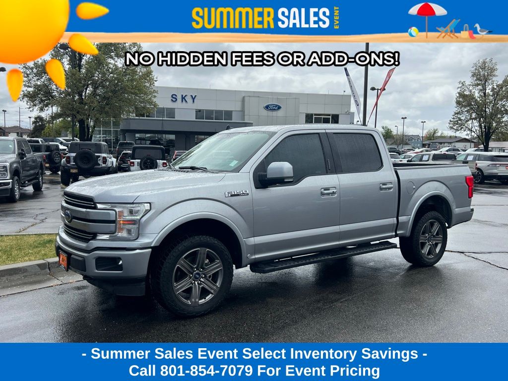 Iconic Silver Metallic 2020 Ford F-150 Lariat SuperCrew 4WD Pickup Truck Four-Wheel Drive Automatic