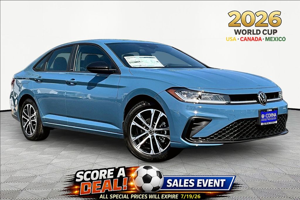 Blue 2026 Volkswagen Jetta Sedan Front-Wheel Drive 8-Speed Automatic