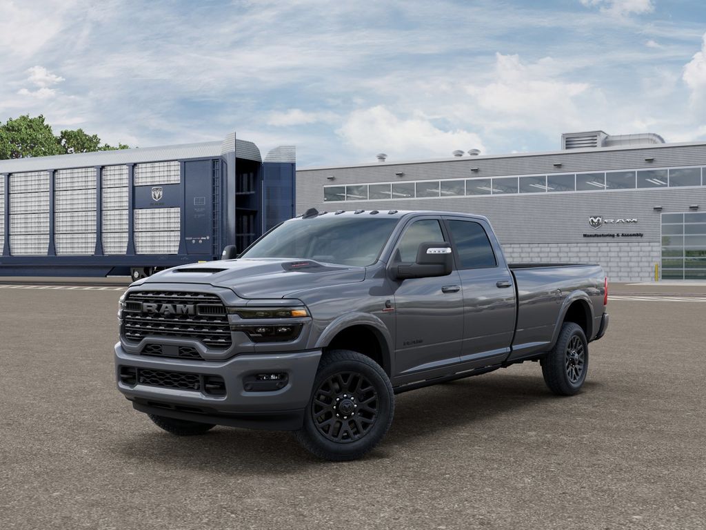 Ceramic Gray Clearcoat 2026 RAM 3500 Limited Crew Cab LB 4WD Pickup Truck Four-Wheel Drive 8-Speed Automatic