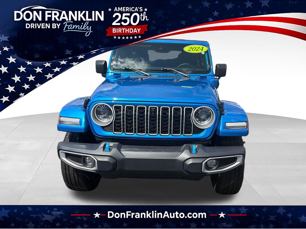 Hydro Blue Pearlcoat 2024 Jeep Wrangler 4xe SUV / Crossover Four-Wheel Drive 8-Speed Automatic