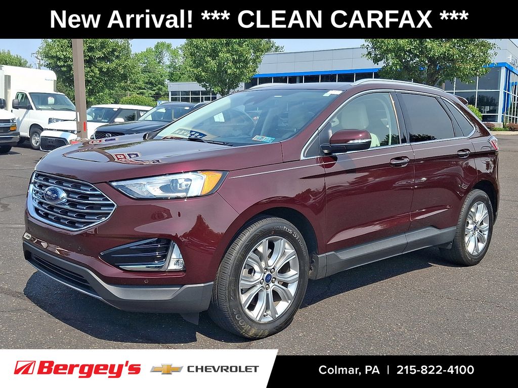 Red (Burgundy) 2021 Ford Edge SUV / Crossover All-Wheel Drive 8-Speed Automatic
