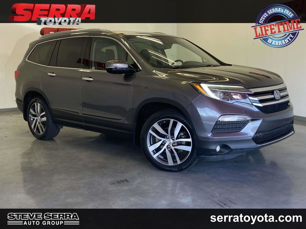 Gray (Modern Steel Metallic) 2018 Honda Pilot Elite AWD SUV / Crossover All-Wheel Drive 9-Speed Automatic