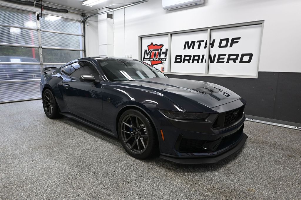 Blue 2024 Ford Mustang Coupe Rear-Wheel Drive 6-Speed Manual