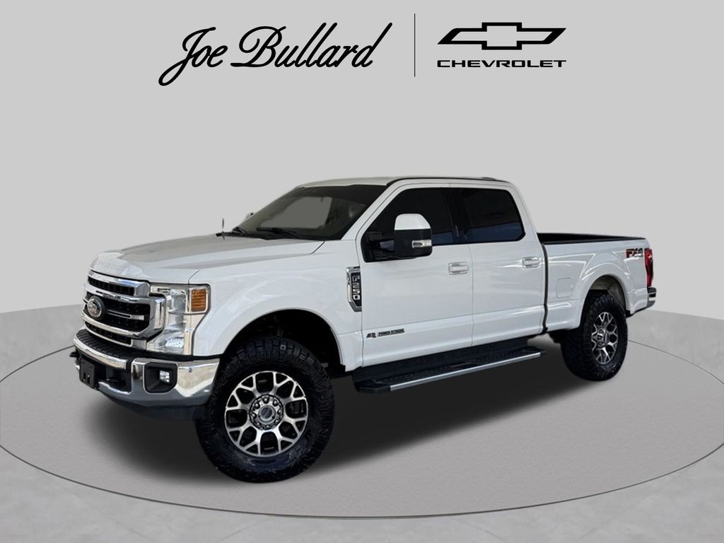 White Metallic 2020 Ford F-250 Super Duty Pickup Truck Four-Wheel Drive Automatic