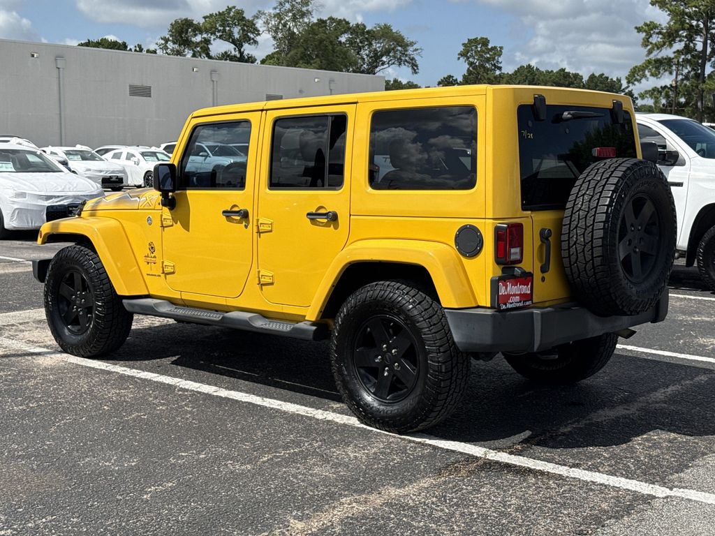 2015 Jeep Wrangler Unlimited Sahara Yellow at Parkway Family Mazda