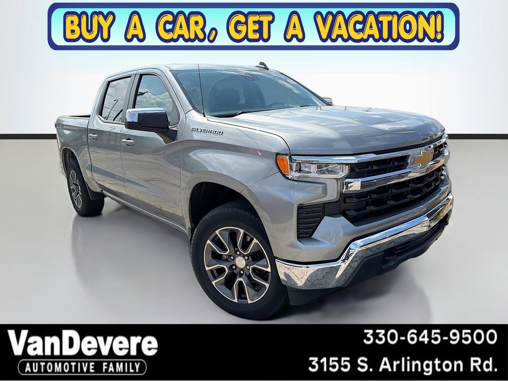 Sterling Gray Metallic 2023 Chevrolet Silverado 1500 LT Crew Cab 4WD Pickup Truck Four-Wheel Drive 8-Speed Automatic