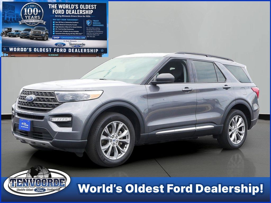 Gray Metallic 2023 Ford Explorer SUV / Crossover All-Wheel Drive Automatic