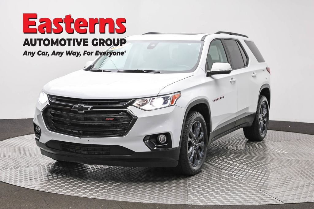 Summit White 2021 Chevrolet Traverse RS AWD SUV / Crossover Four-Wheel Drive 9-Speed Automatic