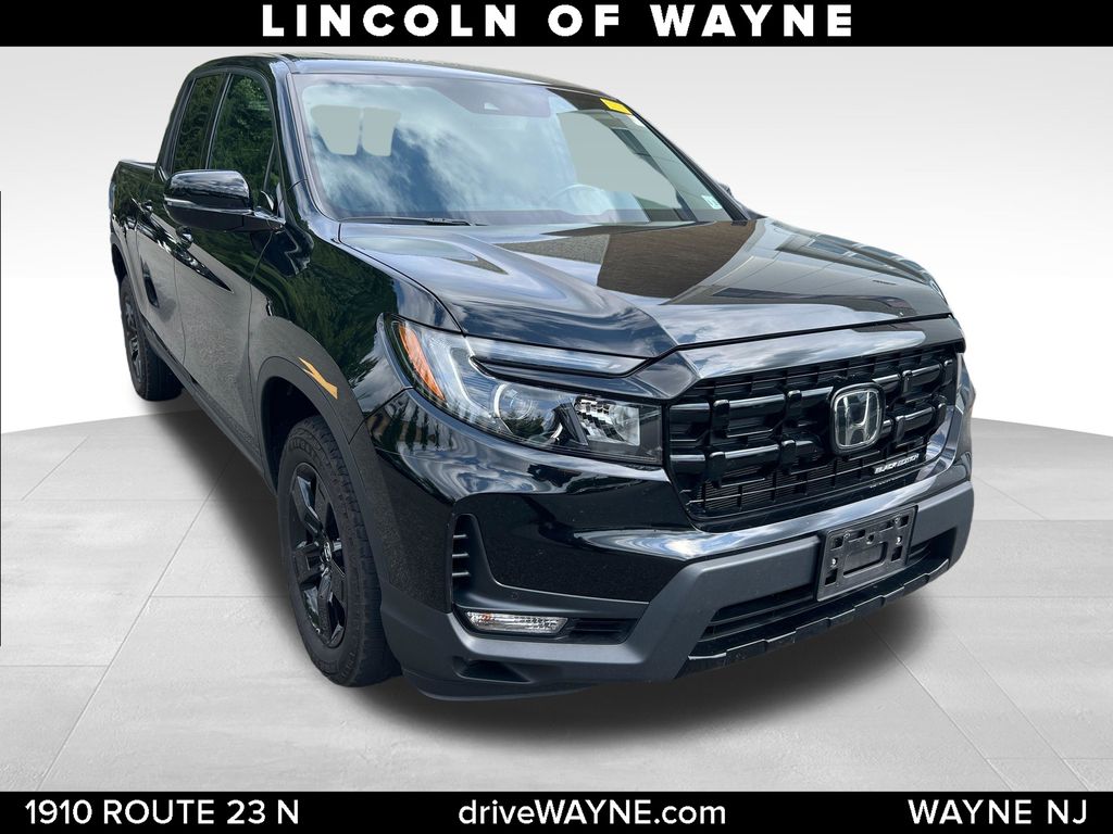Black 2024 Honda Ridgeline Pickup Truck All-Wheel Drive 9-Speed Automatic
