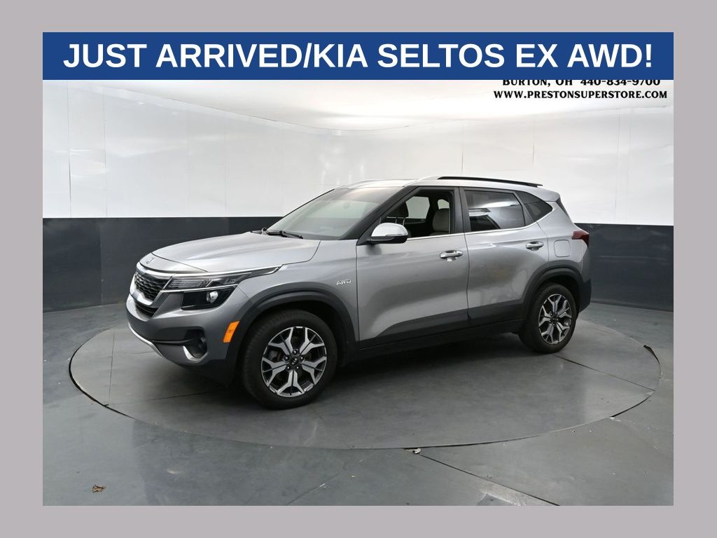 Steel Gray 2021 Kia Seltos SUV / Crossover All-Wheel Drive Continuously Variable Transmission