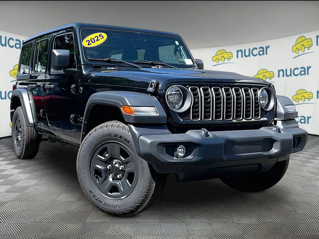 Black Clearcoat 2025 Jeep Wrangler SUV / Crossover Four-Wheel Drive 8-Speed Automatic