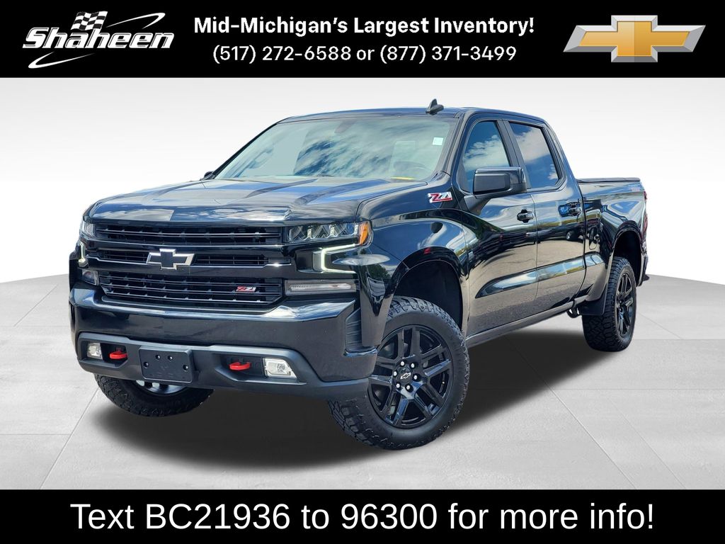 Black 2022 Chevrolet Silverado 1500 Pickup Truck Four-Wheel Drive Automatic
