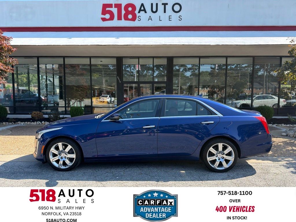 Opulent Blue Metallic 2014 Cadillac CTS Sedan All-Wheel Drive 6-Speed Automatic