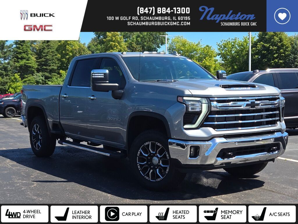 Sterling Gray Metallic 2024 Chevrolet Silverado 2500HD Pickup Truck Four-Wheel Drive Automatic