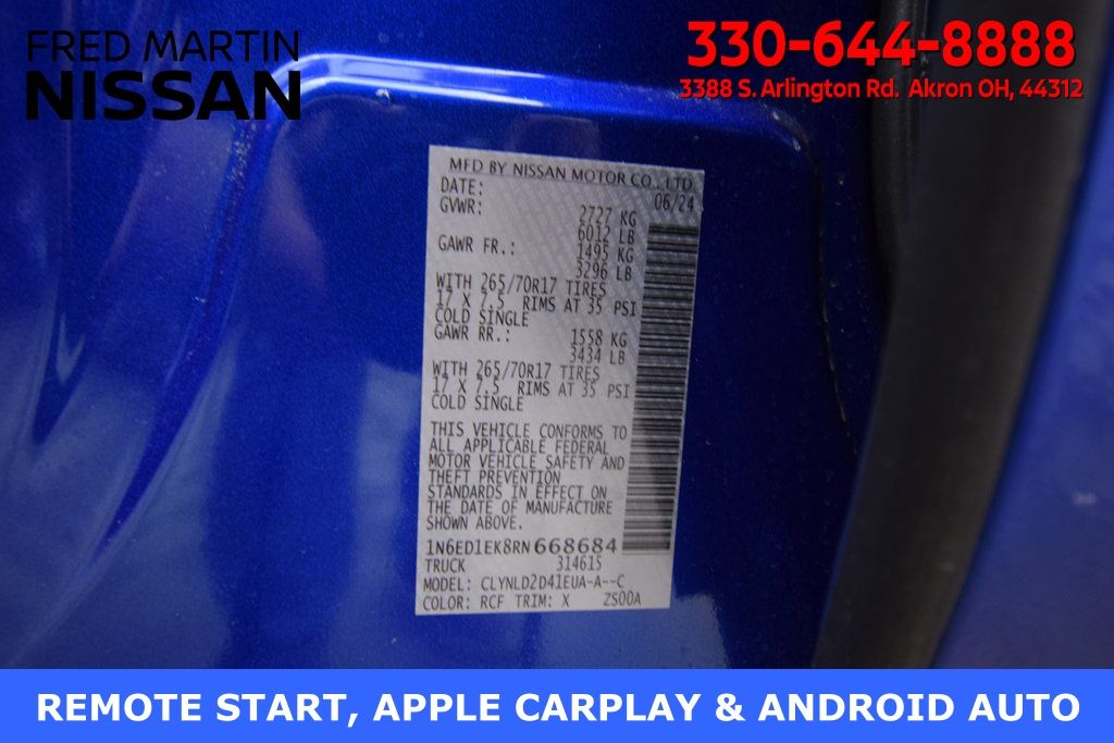 used 2024 Nissan Frontier car, priced at $38,114