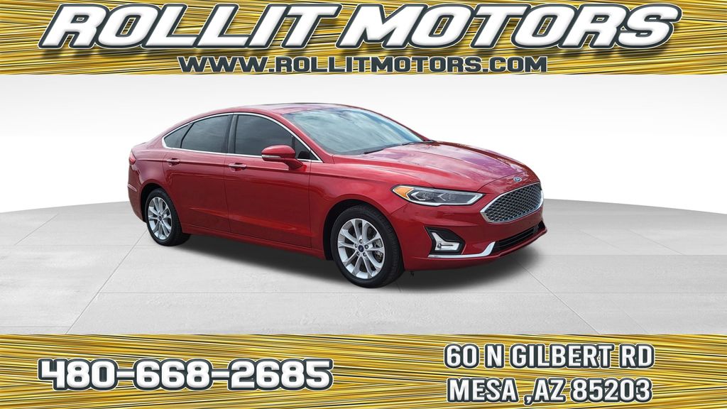 Rapid Red Metallic Tinted Clearcoat 2020 Ford Fusion Energi Titanium FWD Sedan Front-Wheel Drive Continuously Variable Transmission