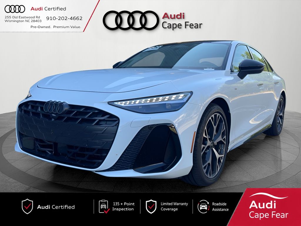 Glacier White 2026 Audi A6 Sedan All-Wheel Drive 7-Speed Automatic