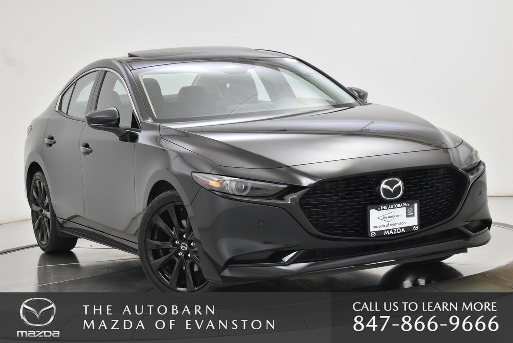 Jet Black Mica 2025 Mazda MAZDA3 2.5 Turbo Premium Plus Sedan AWD Sedan All-Wheel Drive 6-Speed Automatic