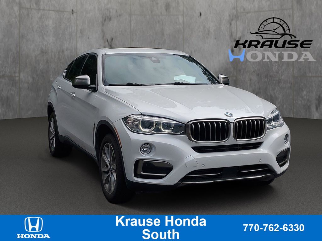 White Metallic 2018 BMW X6 SUV / Crossover Rear-Wheel Drive 8-Speed Automatic