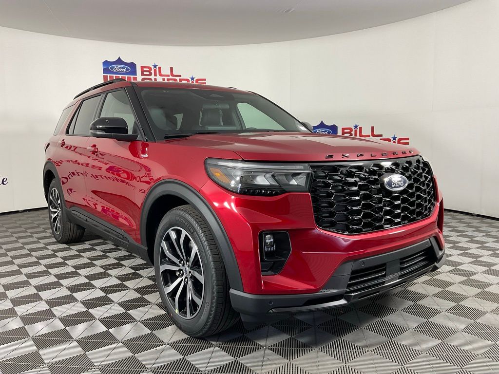 Red Metallic 2026 Ford Explorer ST-Line RWD SUV / Crossover Rear-Wheel Drive Automatic