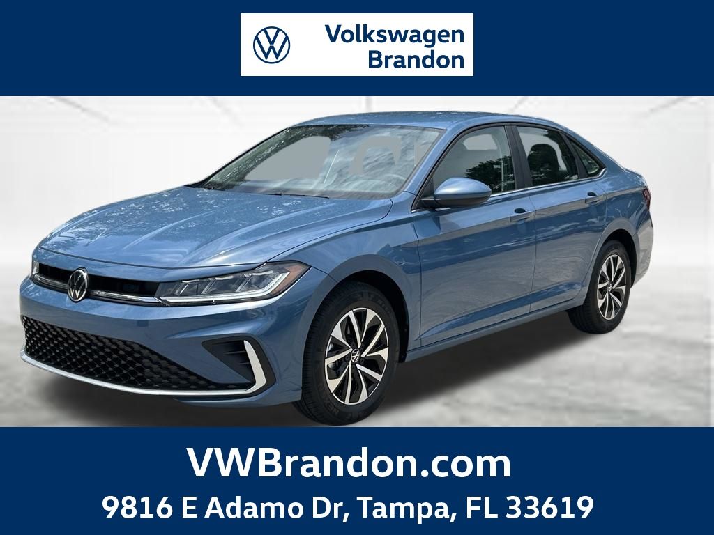 Blue 2026 Volkswagen Jetta Sedan Front-Wheel Drive 8-Speed Automatic