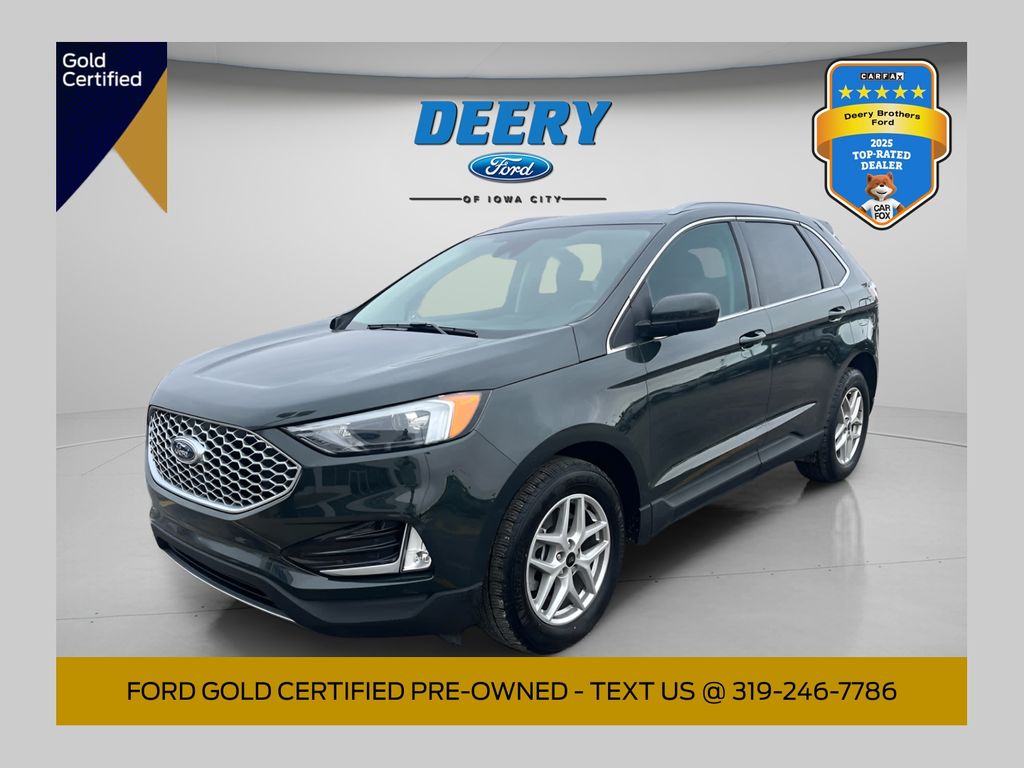 Forged Green Metallic 2024 Ford Edge SUV / Crossover All-Wheel Drive 8-Speed Automatic
