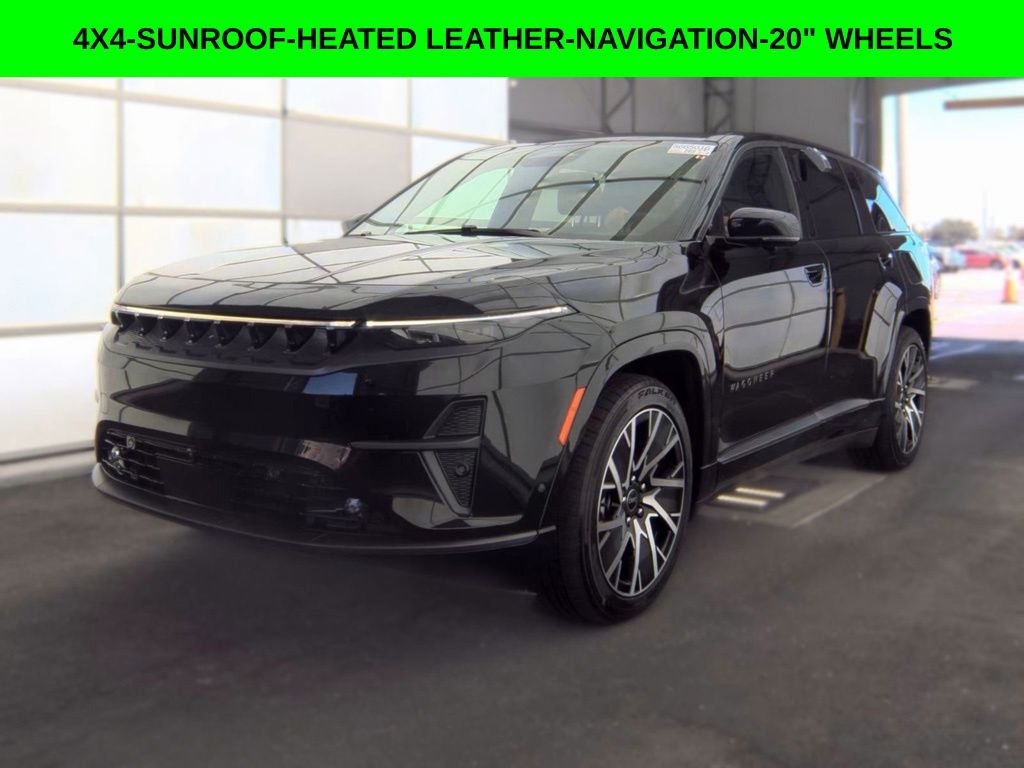 Diamond Black Crystal Pearlcoat 2025 Jeep Wagoneer S SUV / Crossover Four-Wheel Drive 1-Speed Automatic