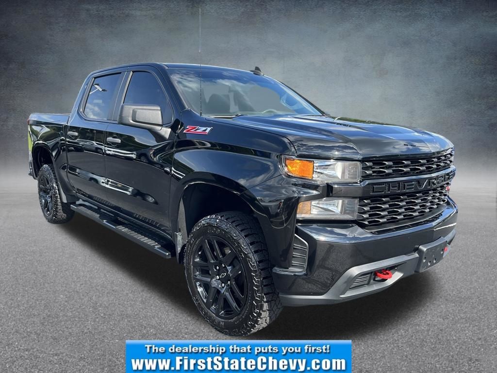 Black 2021 Chevrolet Silverado 1500 Pickup Truck Four-Wheel Drive Automatic