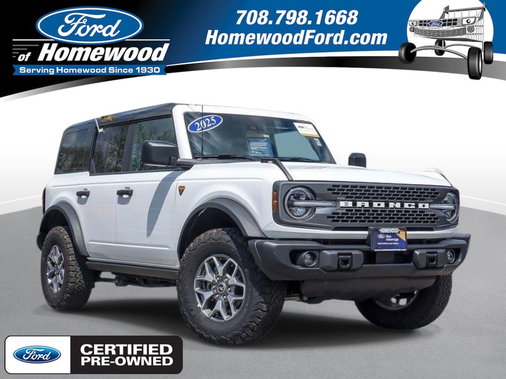Oxford White 2025 Ford Bronco SUV / Crossover Four-Wheel Drive Automatic