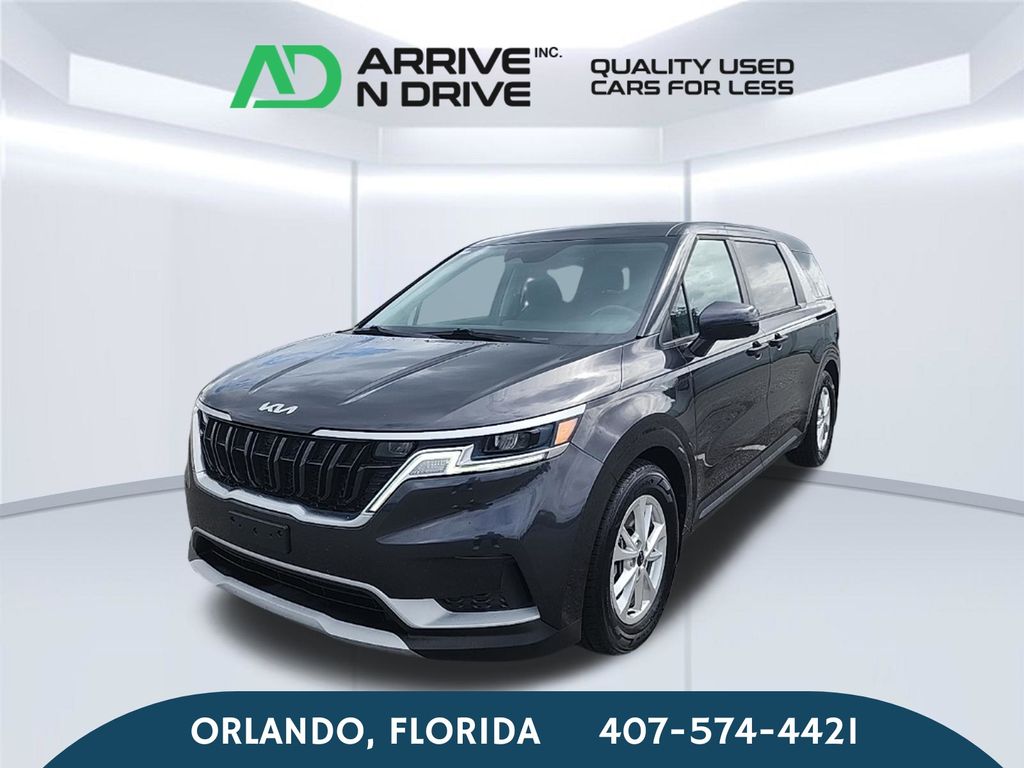Black 2022 Kia Carnival Minivan Front-Wheel Drive 8-Speed Automatic