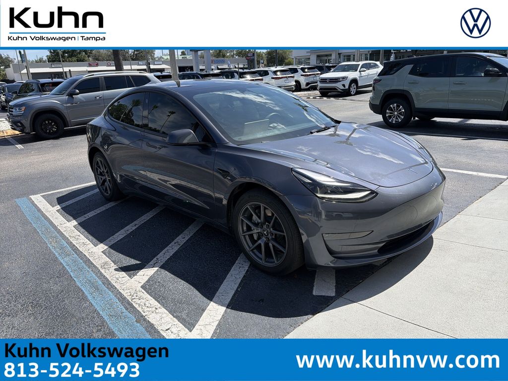Midnight Silver Metallic 2023 Tesla Model 3 RWD Sedan Rear-Wheel Drive 1-Speed Automatic
