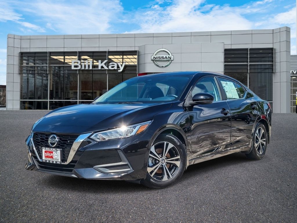 Super Black 2020 Nissan Sentra Sedan Front-Wheel Drive Continuously Variable Transmission