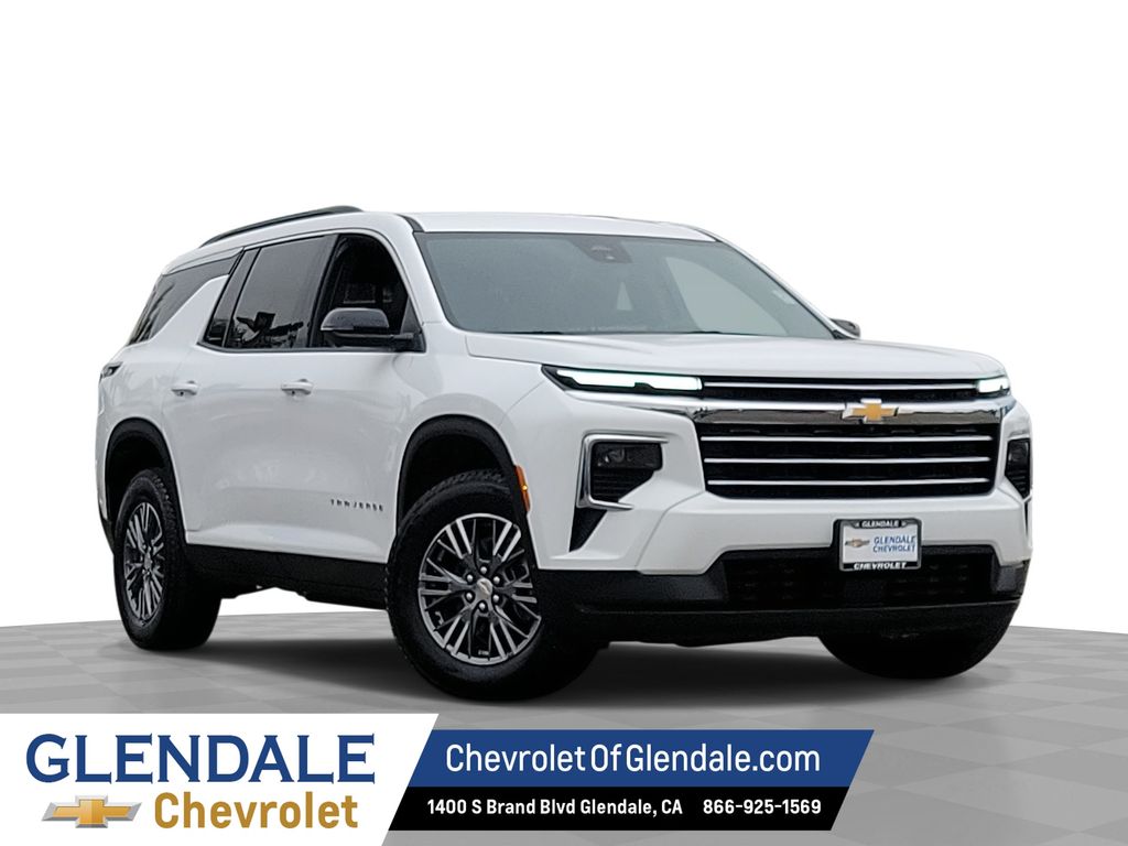Summit White 2024 Chevrolet Traverse SUV / Crossover Four-Wheel Drive 8-Speed Automatic