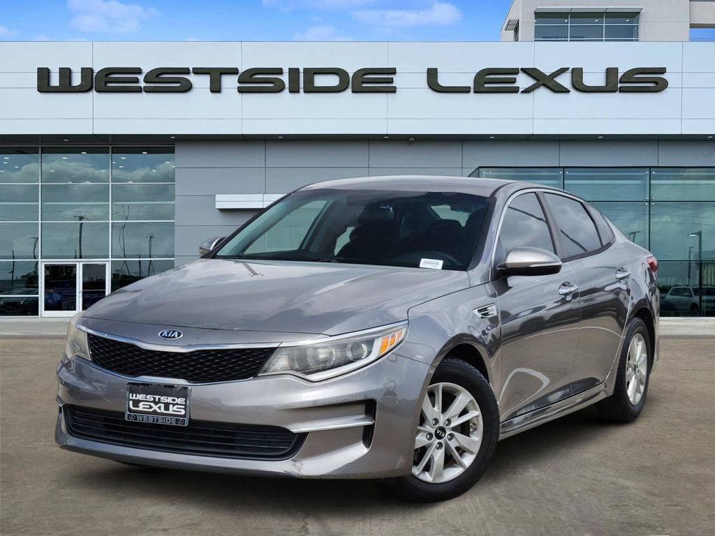 Titanium Silver 2018 Kia Optima Sedan Front-Wheel Drive 6-Speed Automatic
