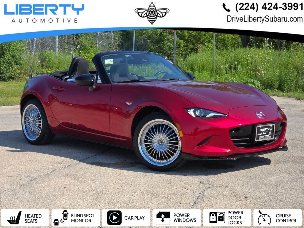 Soul Red Crystal Metallic 2024 Mazda MX-5 Miata Convertible Rear-Wheel Drive 6-Speed Manual