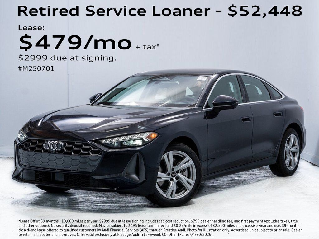 Firmament Blue Metallic 2025 Audi A5 quattro Premium Plus Sedan Sedan All-Wheel Drive 7-Speed Automatic