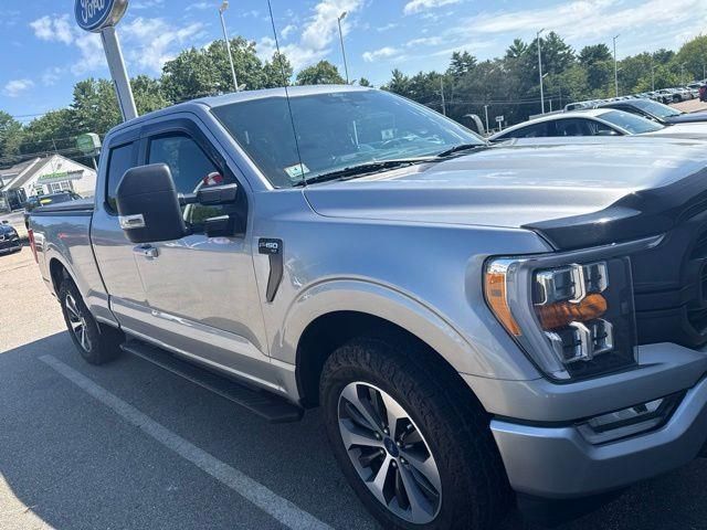 Silver Metallic 2021 Ford F-150 Pickup Truck Four-Wheel Drive Automatic