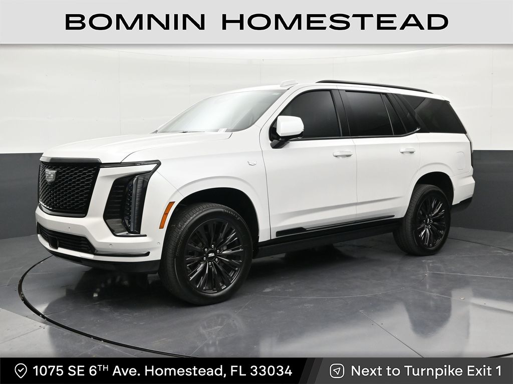 Crystal White 2025 Cadillac Escalade SUV / Crossover Rear-Wheel Drive Automatic