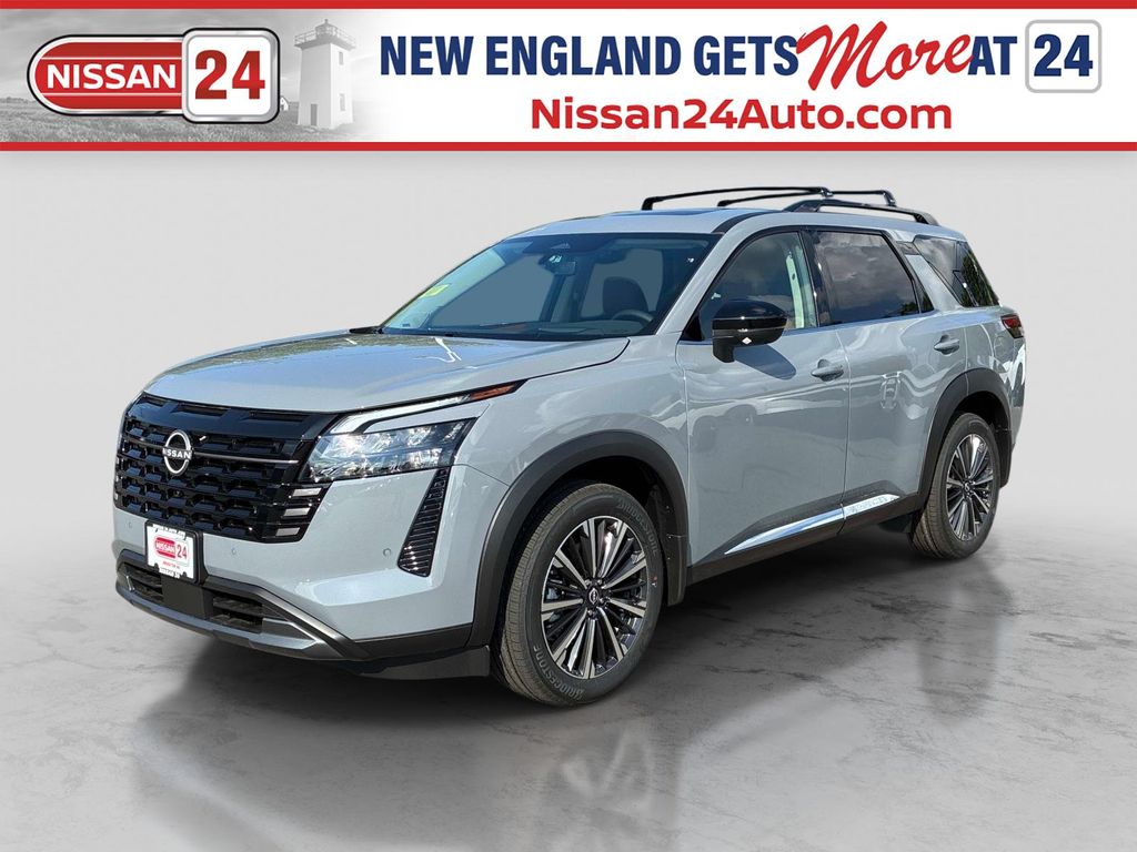 Boulder Gray 2026 Nissan Pathfinder Platinum 4WD SUV / Crossover All-Wheel Drive 9-Speed Automatic